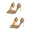 2Paren Gouden High Heel Dames Puntige Hak 7