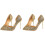 2Paren Gouden High Heel Dames Puntige Hak 2
