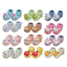 2St Dikke Katoenen Babysokken Met Antislip in Diverse Kleuren