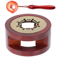 4Sets Duurzame Wax Seal Furnace Met , Bruin En
