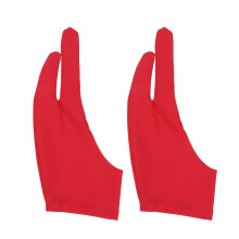 6St Artist Handschoenen Rood Tweevinger Spandex Voor Schilderen