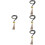 4St Zwart Deurbel Met Kralen Hanger Training 7