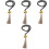 4St Zwart Deurbel Met Kralen Hanger Training 5