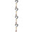 4St Zwart Deurbel Met Kralen Hanger Training 9