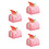 5Stk Pink Dekorative Kuchenmodelle Simulation Essensattrappen 8