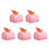 5Stk Pink Dekorative Kuchenmodelle Simulation Essensattrappen 9