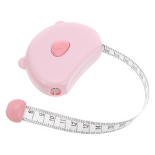 5Pcs Pink Dual-Sided Plastic Measuring Tape for Home Use and Tailoring