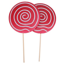 8St Decoratieve Paarse Lollipop Props Voor Foto's