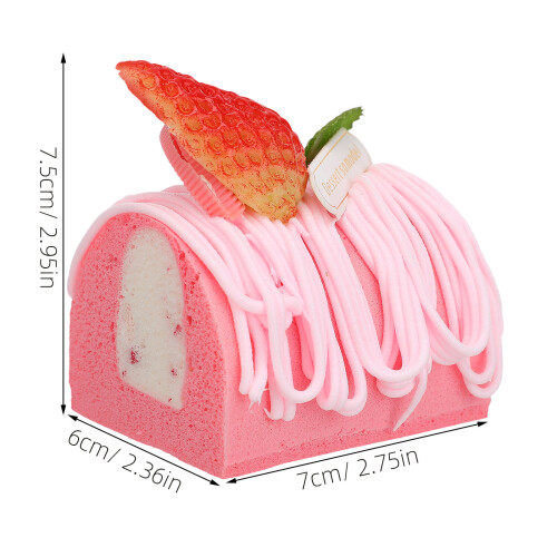 5Stk Pink Dekorative Kuchenmodelle Simulation Essensattrappen 1