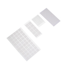 4Sets Transparante Dubbelzijdige Kleefpunten Rond En Vierkant Voor DIY