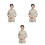 3Sets Beige Haarverf Kleding Met Tailleband Beauty Technicians 10