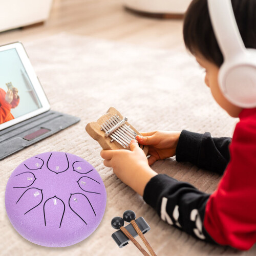 Tambour Langue Acier Violet Percussion Main Instrument Musical 1