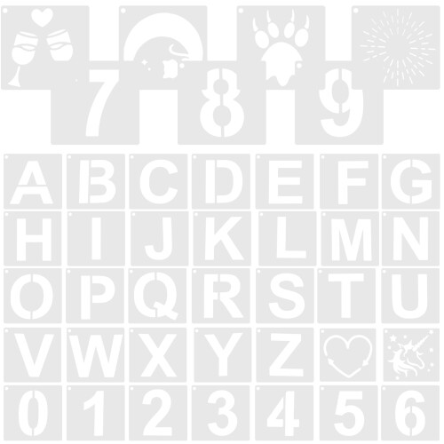 84St Herbruikbare Stencils Voor DIY En Handlettering