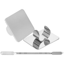 4Sets Rvs Make-Up Mengplaten Set Voor Foundation En Nagelkunst