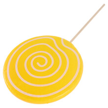 5St Gele Lollipops Fotorekwisieten Simulatie Voor Foto's