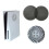 For PS5 Console Dust Filter Dustproof Mesh Case Cover Easy Cleaning Faceplate Ventilator Game Accessory 4Pcs 4