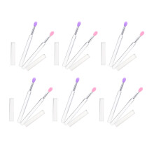 12Pièces Pinceaux Silicone Multicolores Pour Et Yeux