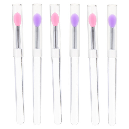12Pièces Pinceaux Silicone Multicolores Pour Et Yeux 1