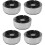5Pièces Cendrier Auto Maison Plastique Gris Purificateur 10