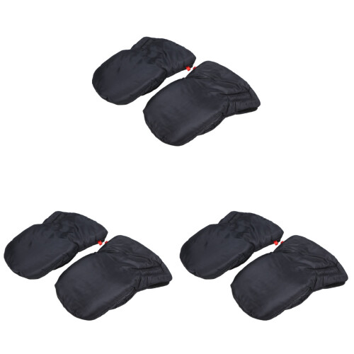 3Pièces Hiver Large Noir Imperméables Coupe-Vent Pour Poussette 1