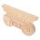 5Pièces Décorations En Bois Khaki Sculptées Pour Élégants 3
