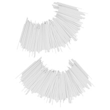 200Pièces Bâtonnets Lollipop En Papier Blanc Pour DIY Et Fêtes