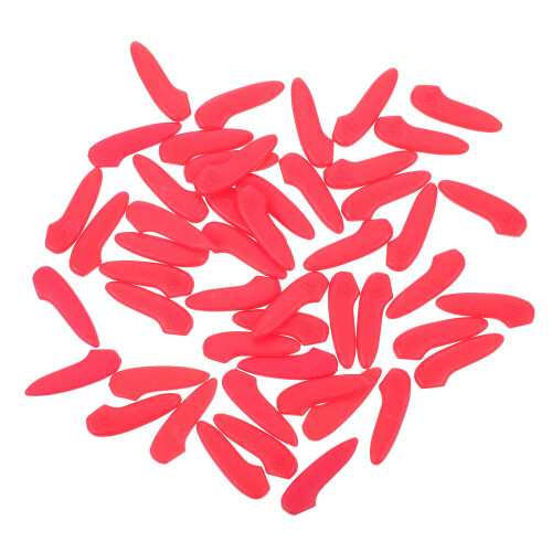 50Pièces Protections En Pour Lames De Couteaux Rouge