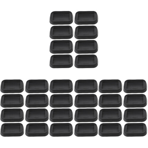 32Pièces Cales Antidérapantes Caoutchouc Noir Usage Maison 2