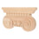 5Pièces Décorations En Bois Khaki Sculptées Pour Élégants 2