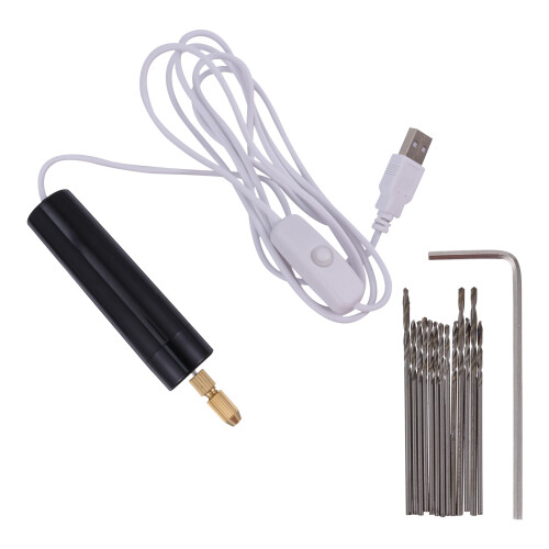 45Pièces Mini Perceuse Sans Fil USB Outil Rotatif Pour Artisanat