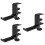 3Pièces Support Casque Réglable Pliable Aluminium Noir Bureau 8