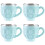 4Pièces Tasses En Acier Inoxydable Bleu Ciel Réutilisables Multiusage 7