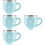 4Pièces Tasses En Acier Inoxydable Bleu Ciel Réutilisables Multiusage 9
