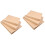 6Pièces Protège- -Notes En Kraft Khaki Avec Anneaux En Fer 6