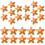 3Ensembles Paillettes Fleurs Dorées Plastique Pour Décorations DIY 2