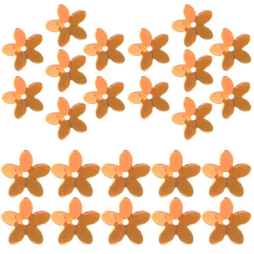 3Ensembles Paillettes Fleurs Dorées Plastique Pour Décorations DIY 1