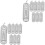 16Pièces Cages Protection Cellules Métal Durable Argenté 5