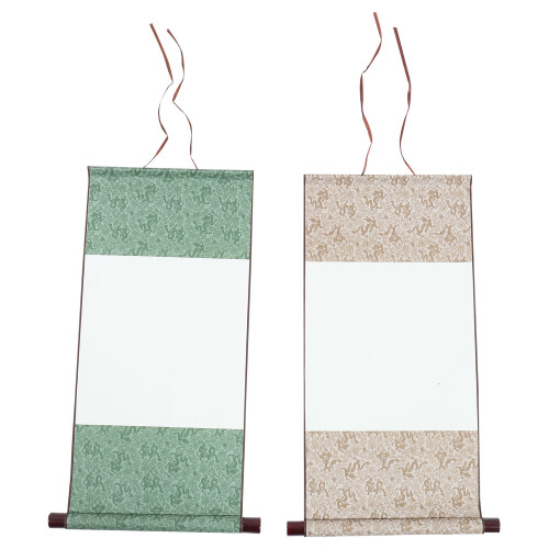10Pièces Papier Chinois Vert Rouleau Vide Usage Peinture 1