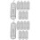 16Pièces Cages Protection Cellules Métal Durable Argenté 7