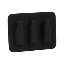 Mute Guitare Silicone Noir Durable Facile À Installer
