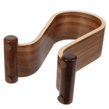 3Pièces Présentoir Casque Bois Café Idéal Surface Lisse Pas Percer
