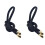 2Pièces Cordon Noir Pour En PU Avec Doublure Tissu 2