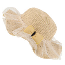 2Pièces Chapeaux Été Rose Clair Protection Uv Plage