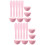 10Ensembles Bols De Mélange Silicone Rose Pour DIY 9