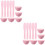 10Ensembles Bols De Mélange Silicone Rose Pour DIY 8