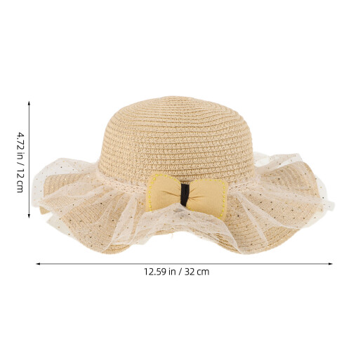 2Pièces Chapeaux Été Rose Clair Protection Uv Plage 1