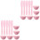 10Ensembles Bols De Mélange Silicone Rose Pour DIY 5
