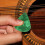 2Pièces Courroie Guitare Solide Bleu Réglable Et Élégante 6
