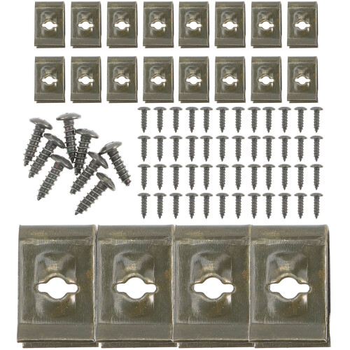 400Paires Clips En Dorés Vis Auto-Perceuse Pour Clôture