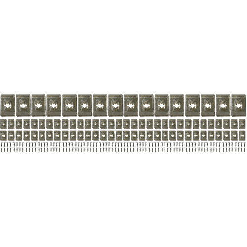 400Paires Clips En Dorés Vis Auto-Perceuse Pour Clôture 2